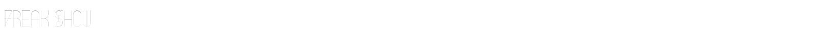 Freak Show font preview